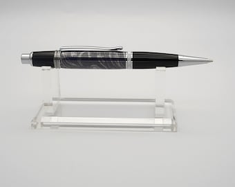 Mechanical Pencil, 0.7mm Pencil Handmade in Chrome and M3 Damascus Steel