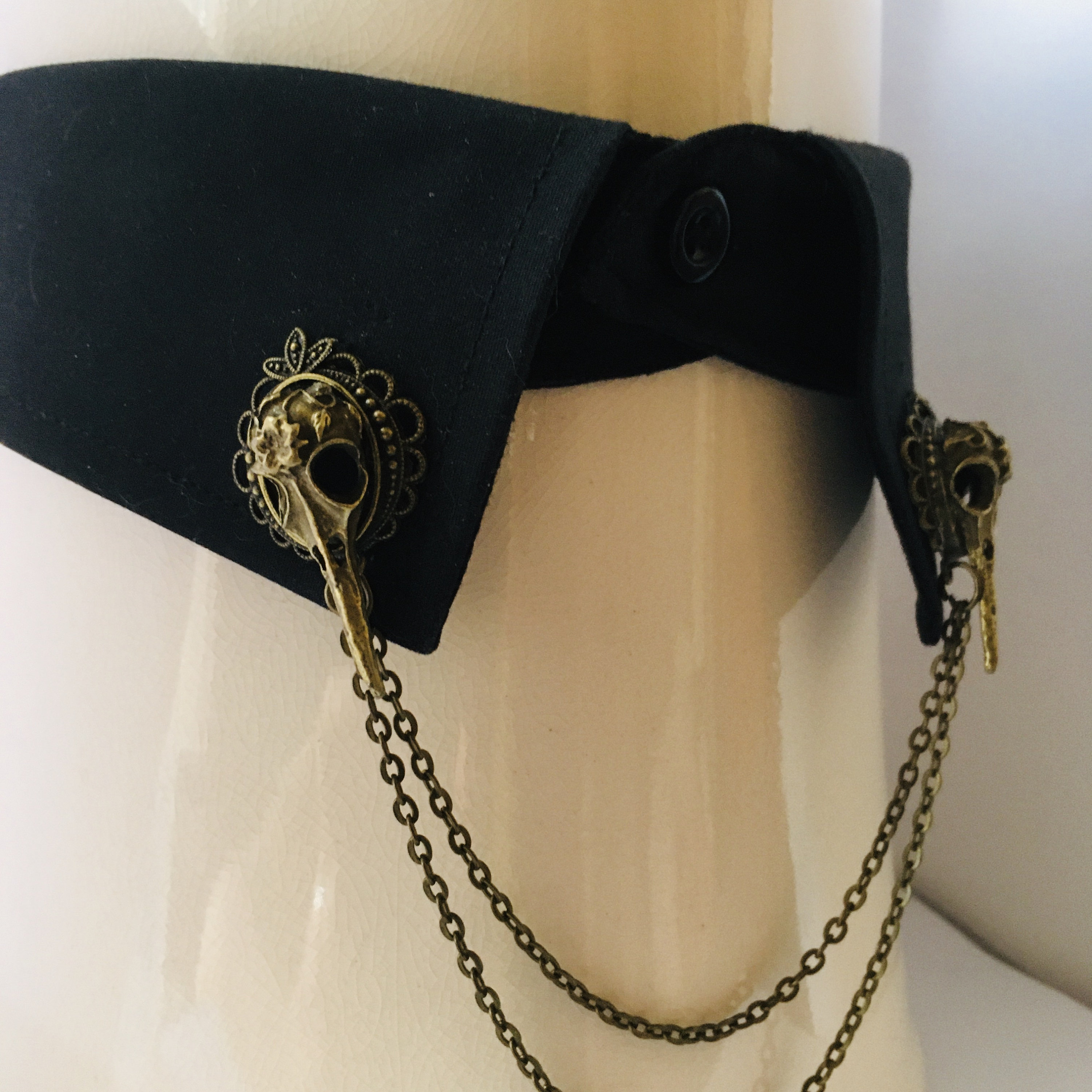 Collier Rétro Victorien En émail Fleuri - Couleur Or Vieilli Brillant - Parfait état, Bijou Unique Et élégant