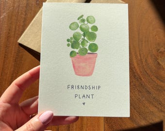 Carte plante de l'amitié