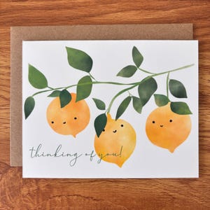 Thinking of You, Happy Lemons Card