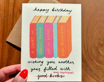 Carte d'anniversaire petit ami livre ACOTAR