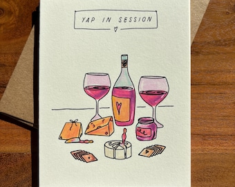 Carte de l'amitié vins et fromages, « Yap in Session »