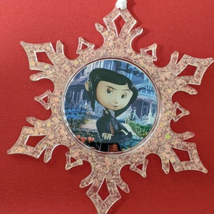 Horror Christmas Snowflake Ornament Coraline Santa stocking