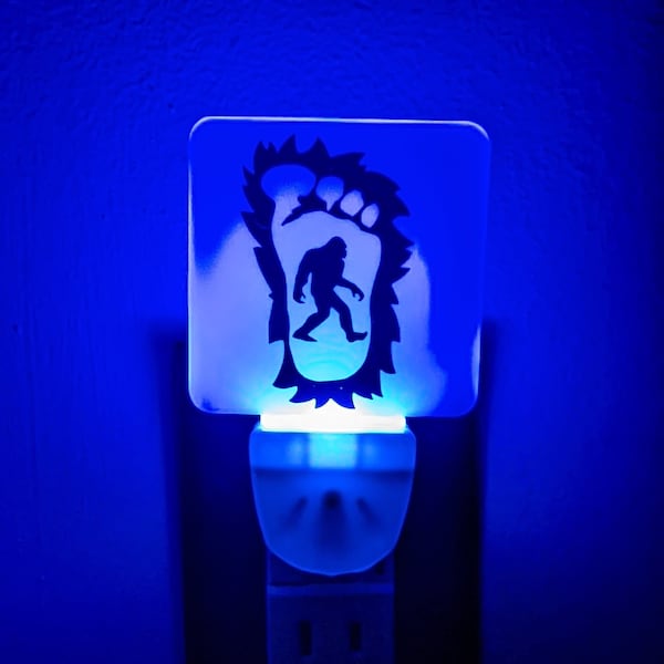 Horror/pop culture LED night light-Bigfoot- room decor - lighting - decoration - unique gift