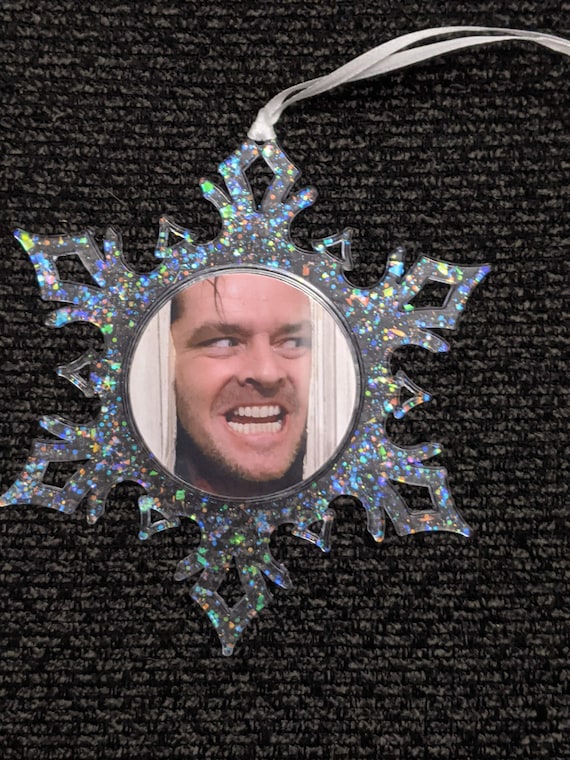 Horror Christmas Snowflake ornament-Jack Torrance-The Shining-gift - stocking stuffer - holiday- secret Santa