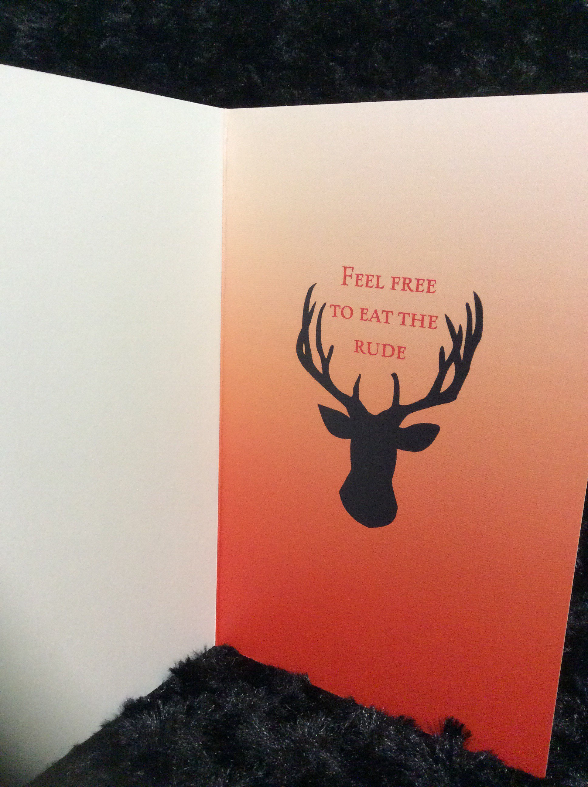 Horror Birthday Card - Greeting Card - Halloween - Hannibal Lecter -  Cannibal - Wendigo - Unique - 5x7 - Serial Killer - Etsy, image size:1936x2592