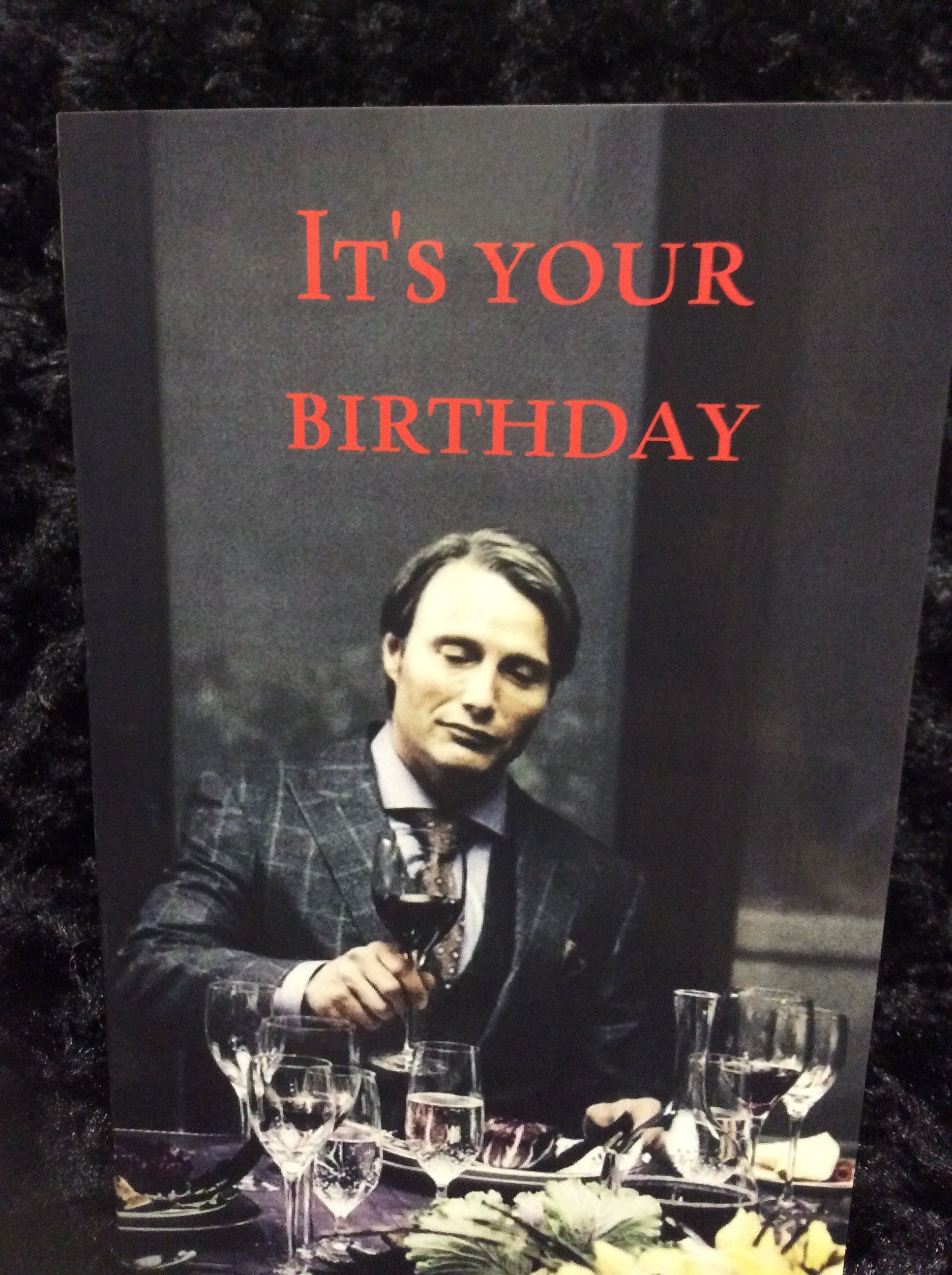 Horror Birthday Card - Greeting Card - Halloween - Hannibal Lecter -  Cannibal - Wendigo - Unique - 5x7 - Serial Killer - Etsy, image size:1936x2592