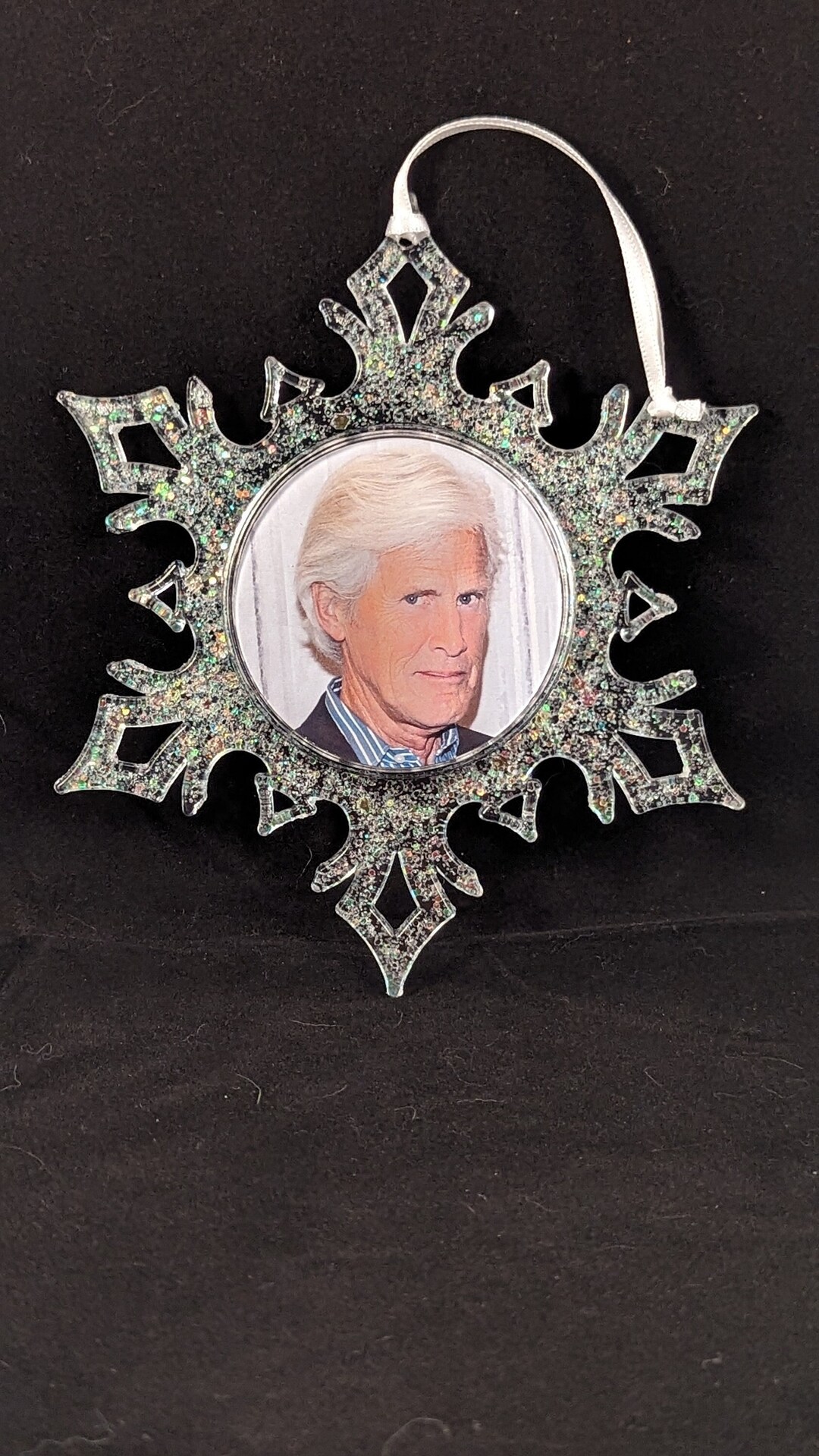 Horror Christmas Snowflake Ornament true Crime-dateline-keith Morrison