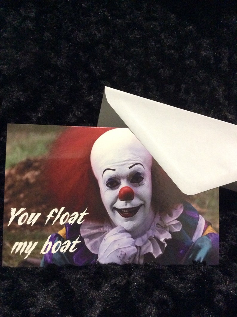 Horror Birthday Card Greeting Card Halloween It - Etsy