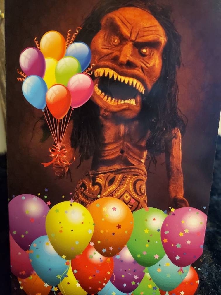 Horror Birthday Card - Greeting Card - Halloween - Fetish Doll