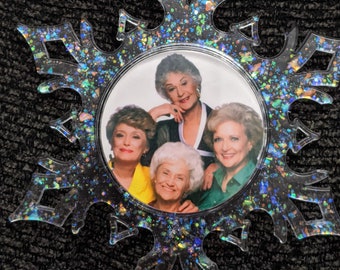 The Golden Girls Christmas Snowflake Ornament – Pop Culture - friendship - gift tag - bff - cheesecake