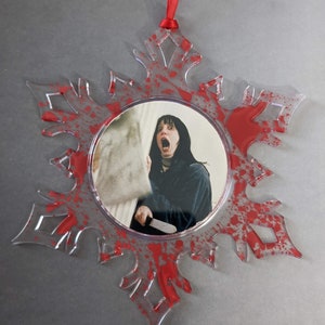 Horror Christmas Snowflake ornament-Wendy-The Shining-gift - stocking stuffer - holiday- secret Santa image 2