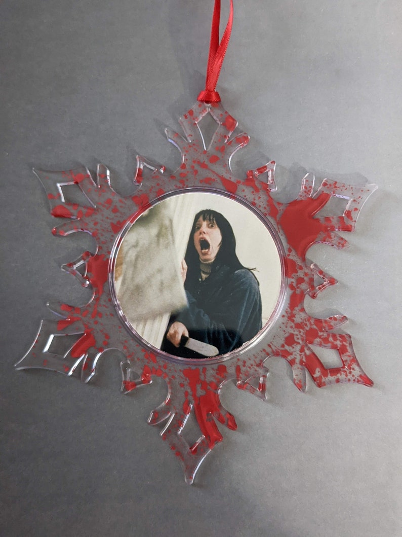 Horror Christmas Snowflake ornament-Wendy-The Shining-gift - stocking stuffer - holiday- secret Santa image 2