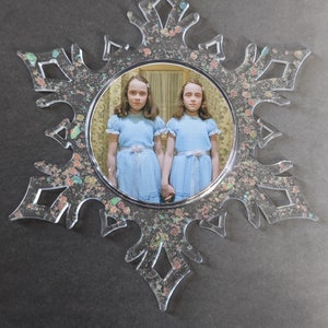 Horror Christmas Snowflake ornament-Twins-The Shining-gift - stocking stuffer - holiday- secret Santa