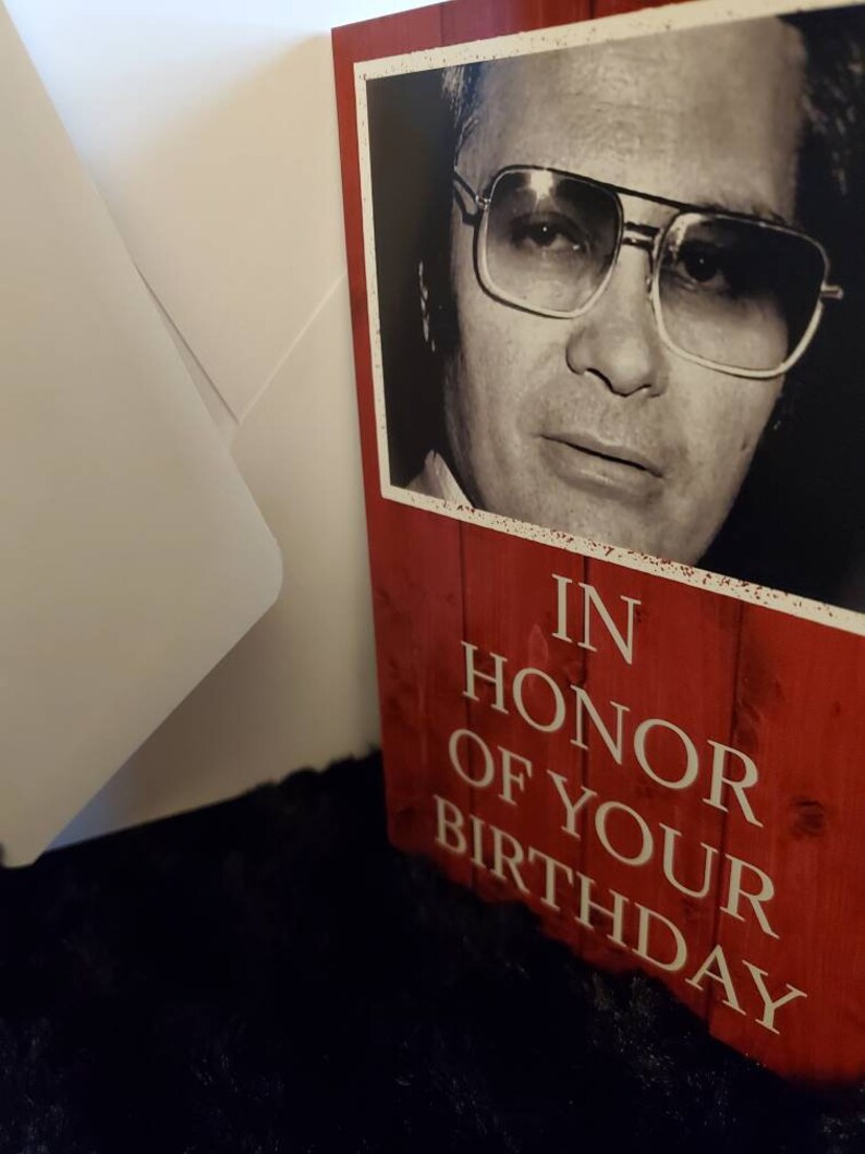 Serial Killer Birthday Greeting Card Horror Jim Jones Etsy