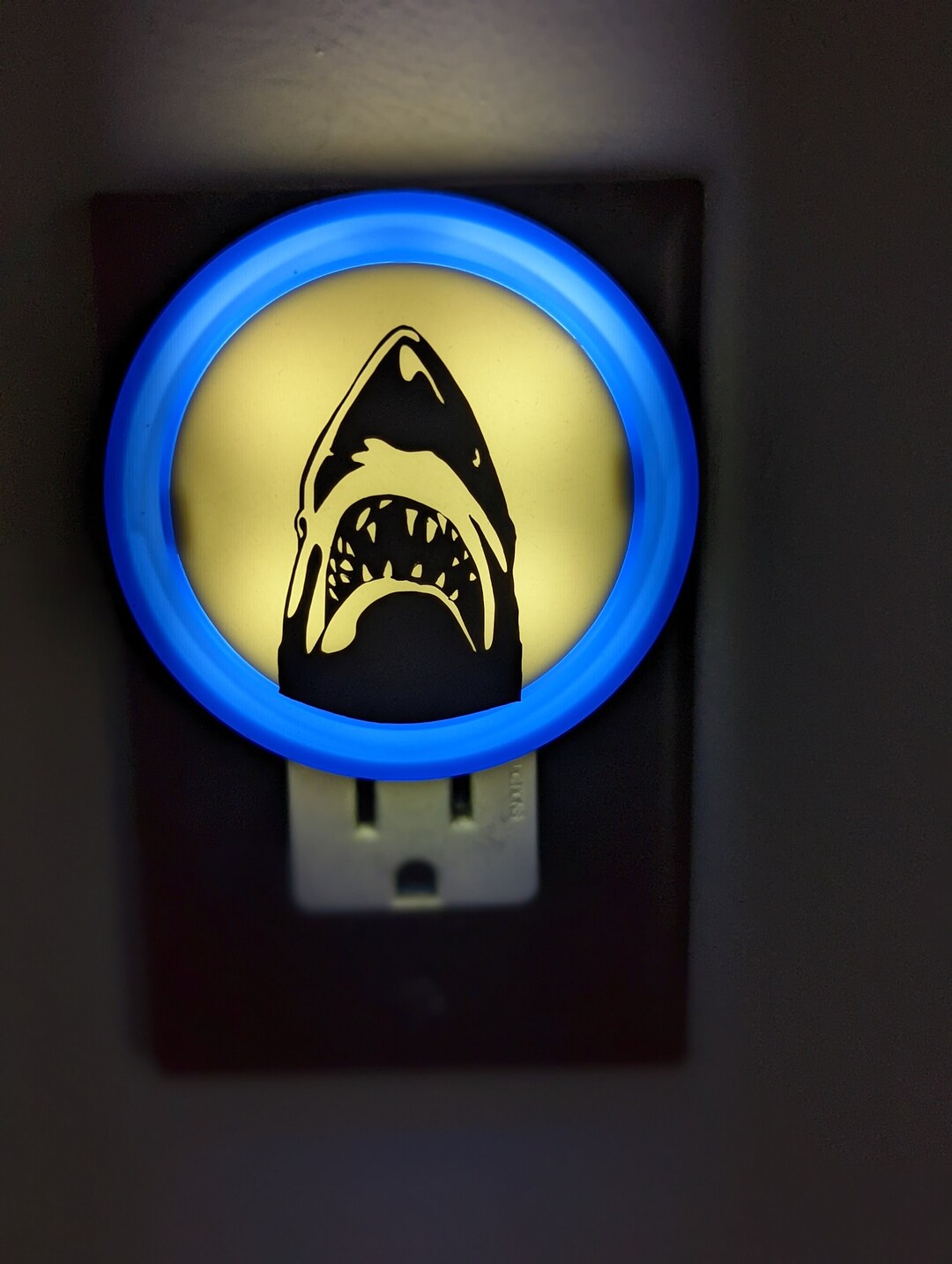 Horror Nightlightclassic JAWSLED Blue