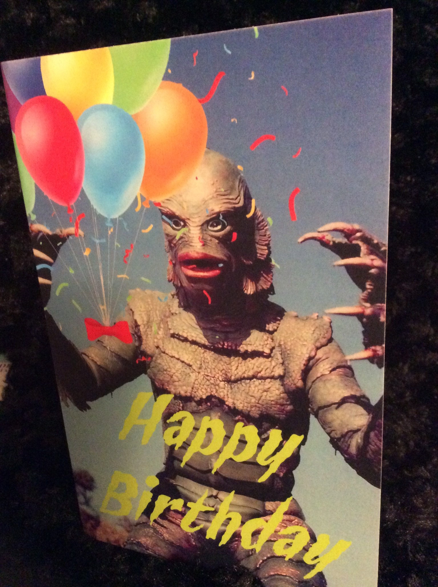 Horror Birthday Card Greeting Card Halloween The Black Lagoon