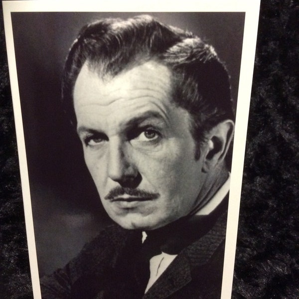 Horror love card - greeting card - halloween - vincent price - classic - love - friendship - anniversary - 5x7 - unique - lovers