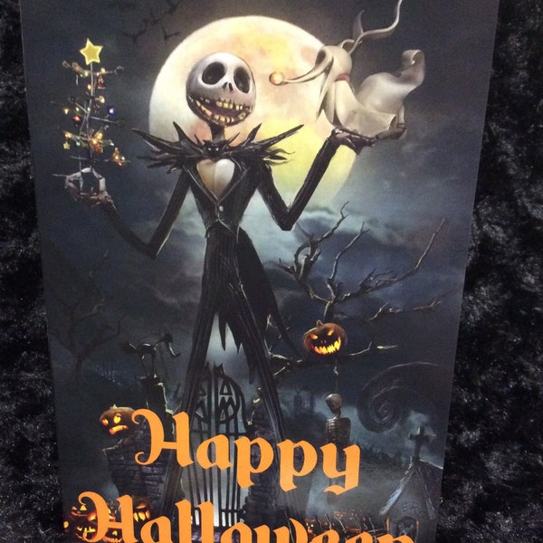 Skellington Card - Etsy