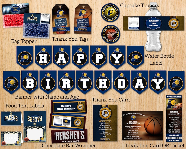 Indiana Pacers Birthday Occasion Printable Package Package deal Offer Invitation Banner Cupcake Toppers Bag Foodstuff Tent Labels Do it yourself - Electronic Record image relating to Printable Pacers Schedule named Indiana Pacers Birthday Occasion Printable Package Package Offer Invitation Banner Cupcake Toppers Bag Food stuff Tent Labels Do it yourself - Electronic History