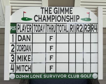 32”x24” Golf Leaderboard