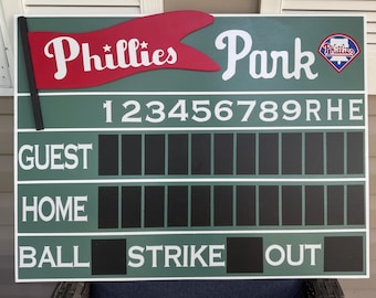 24”x32” | L Vintage style Baseball Scoreboard