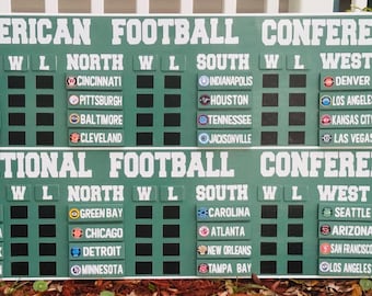 24”x45” | Football Divisional Leader Board