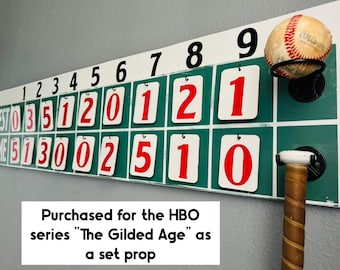 Real Wood Vintage Style Baseball Scoreboard