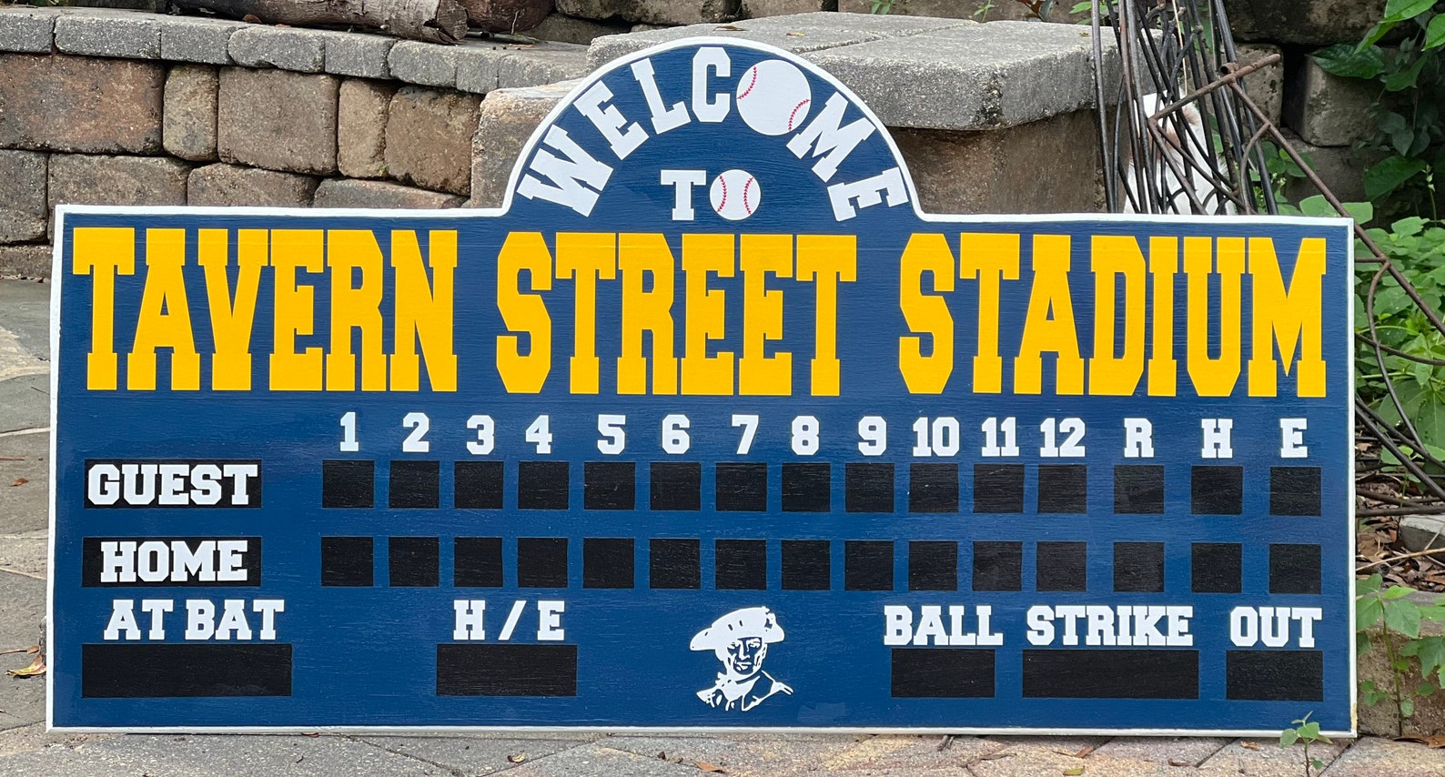 24x45 XL Rounded Edge Baseball Scoreboard Etsy