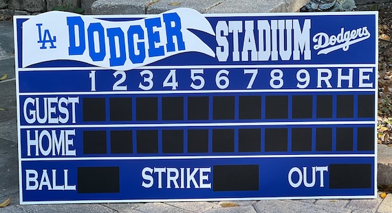 24”x45” Vintage Banner Baseball Scoreboard - Etsy