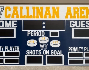 Custom Hockey Scoreboard 24”x 45”