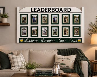 Augusta NationaI Inspired Golf Leaderboard Photo Frame Display