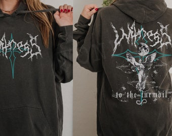 Sudadera con capucha Grunge Angel: Sudadera gótica Comfort Colors