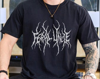 Onkel Shirt, neuer Onkel Geschenk, Schwangerschaft offenbaren, lustiges Death Metal T-Shirt, Cooler Onkel Club, Geschenk für Onkel zu sein, Onkel Ankündigung
