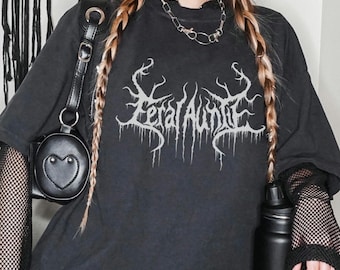 Wilde Tante Shirt, neue Tante Geschenk, Schwangerschaft offenbaren, lustiges Metal T-Shirt, cooler Tante Club, Geschenk für Tante zu sein, einzigartige Tante Mitteilung