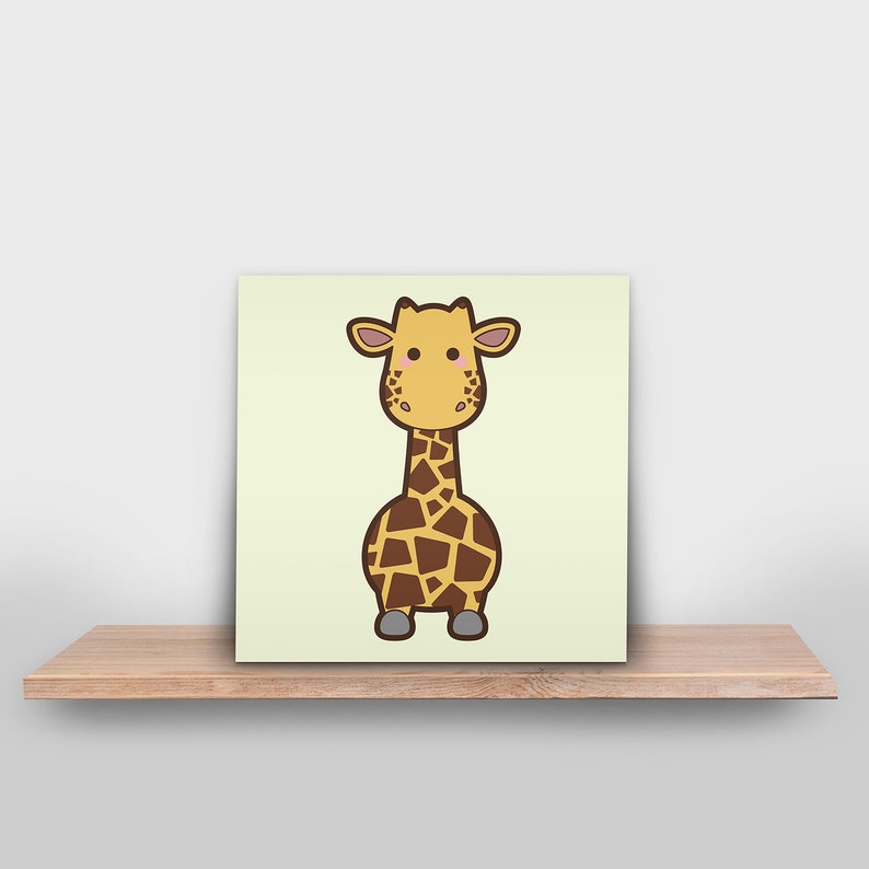 Baby Giraffe Nursery Art Wall Art Baby Room Decor Etsy