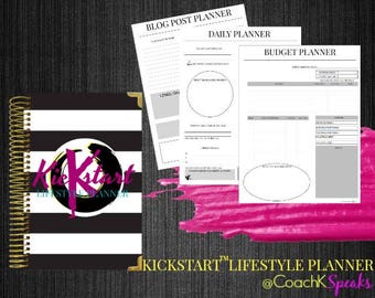 PRINTABLE LIFESTYLE PLANNER-Business Planner-Home Planner-Blog Planner-Finance-Habit Tracker-Project Planner-Goal Planner-Letter