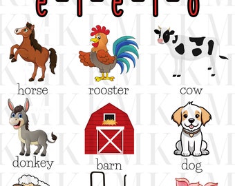 Old McDonald Had A Farm | PNG | Sublimation Design | DTF Design | Screen Print Design