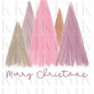 Merry Christmas Trees | PNG | Sublimation Design