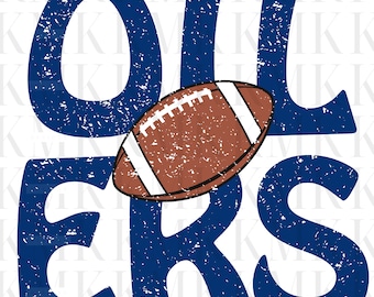 Football Oilers | PNG | Sublimation Design | DTF Design | Screen Print Design