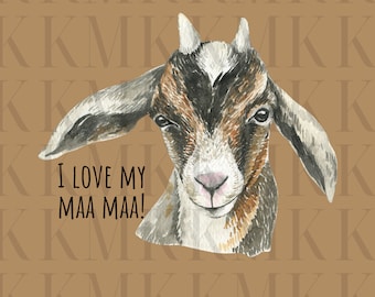 I Love My Maa Maa | PNG | Sublimation Design