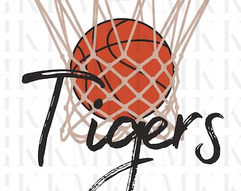 Tigers Basketball | PNG | Sublimation Design