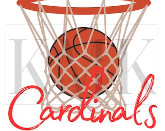 Cardinals Basketball | PNG | Sublimation Design | DTF Design | Screen Print Design