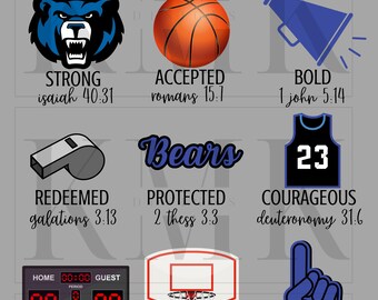 Bears Basketball God Says I Am | PNG | Sublimation Design | DTF Design