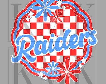 Raiders Retro Spirit | PNG | Sublimation Design