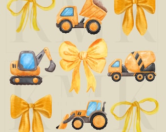 Construction Bow Collage | PNG | Sublimation PNG | DTF Design