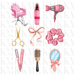 Hair Dresser Collage | PNG | Sublimation Design