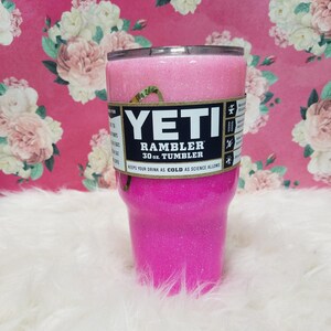 Glitter Tumbler, Pink Glitter Yeti, Custom Glitter Tumbler, Yeti Glitter  Tumbler, Hot Pink Glitter Tumbler, Personalized Glitter Tumbler, 