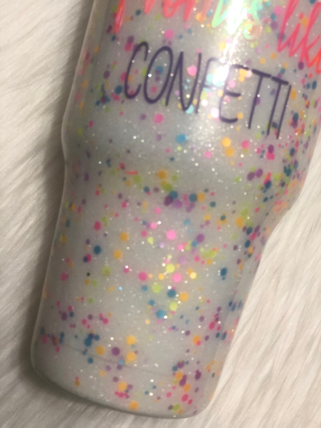 Fbomb Tumbler/ Yeti Sprinkle FBomb like Confetti Tumbler/ Etsy
