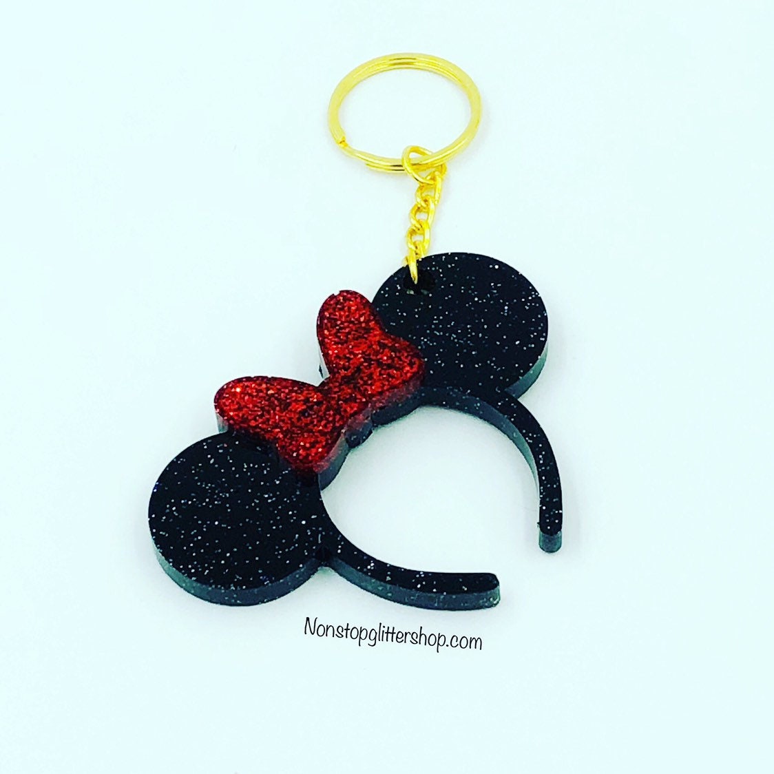 Mickey Minnie Mouse Inspired Keychain – Glam by Brittany Ann